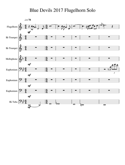 Blue Devils 2017 Flugelhorn Solo