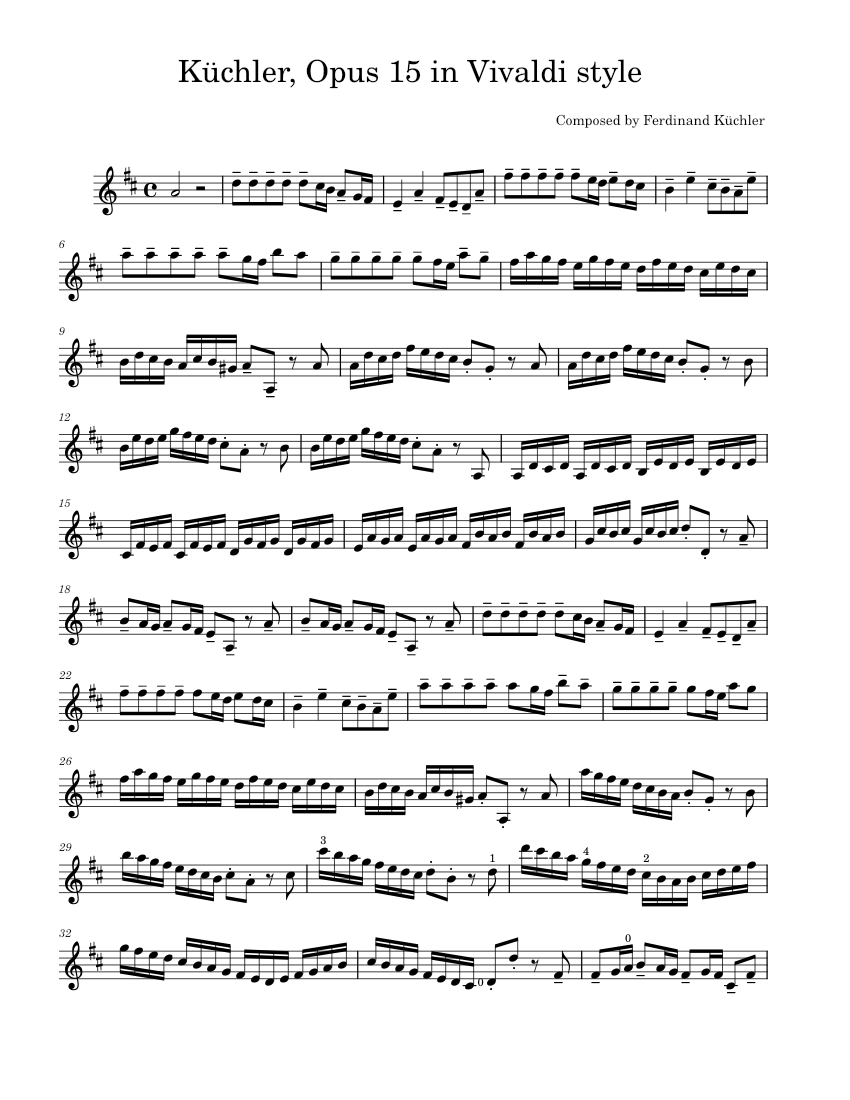 Küchler op 15 concertino in the style of vivaldi top