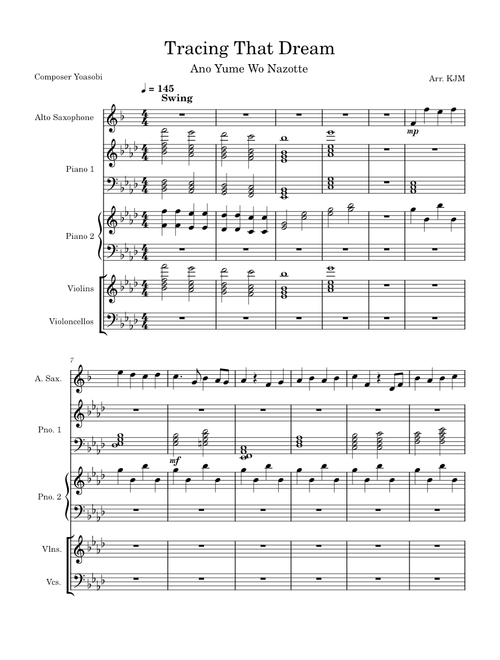 あの夢をなぞって (Ano Yume O Nazotte / Tracing That Dream) – YOASOBI