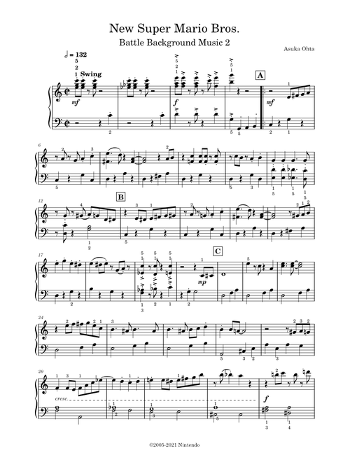 New Super Mario Bros. Battle Background Music 2 – Asuka Ohta