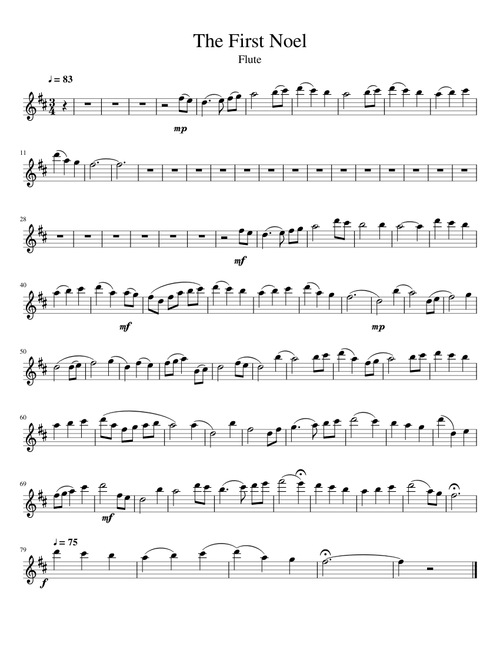 The First Noel Flute