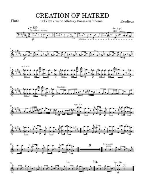 Creation of Hatred - Flute