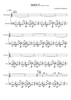Shout - Tears For Fears - Sheet music for Piano, Guitar Shout - Tears For Fears - Sheet music for Piano, Guitar