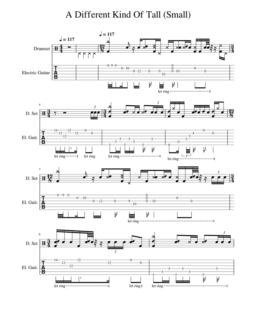 This Town Needs Guns A Different Kind Of Tall (Small) [Drums Backing