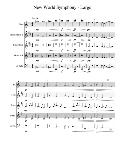 Largo from the New World Symphony – Antonín Dvořák