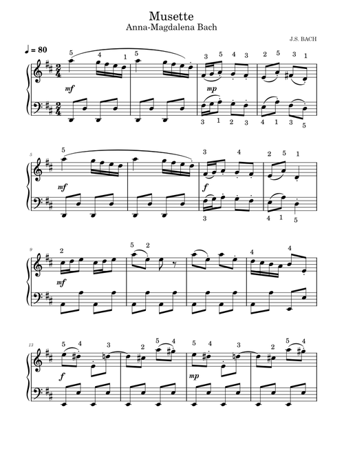Musette In D Major, BWV Anh.126 – Johann Sebastian Bach