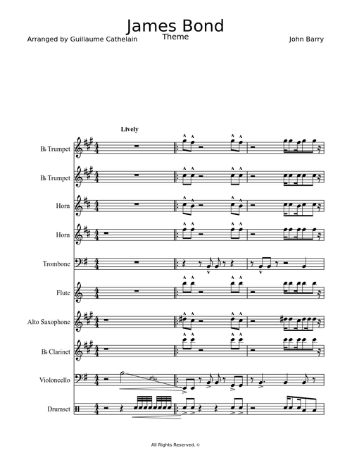 James_Bond Theme for Brass Band