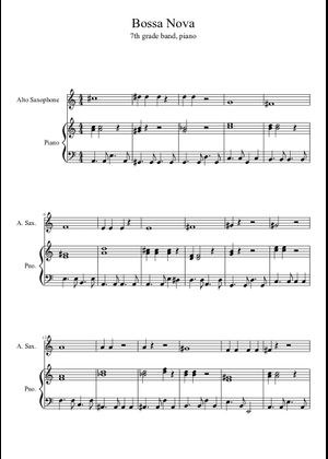 Bossa Nova Sheet Music for Piano (Solo) | MuseScore.com