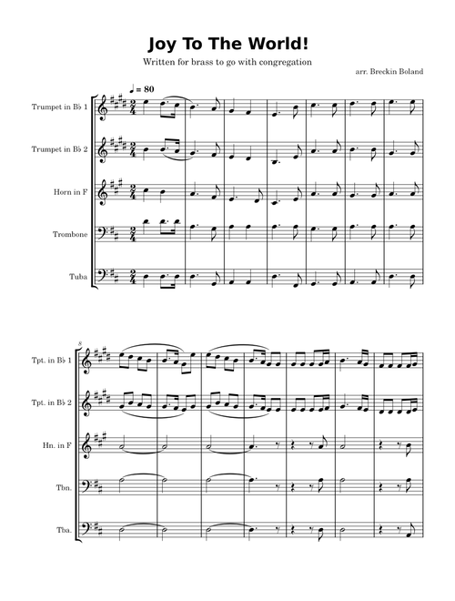 Joy to the World – Misc Traditional