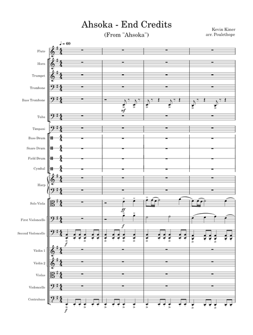 Ahsoka (End credits) – Kevin Kiner Orchestral Transcription - Star Wars