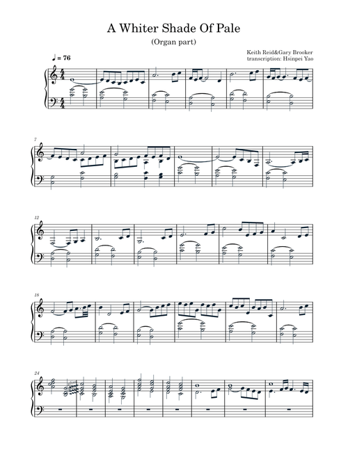A Whiter Shade of Pale (organ)