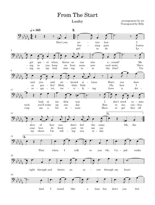 From The Start – Laufey From The Start - Laufey (Euphonium)