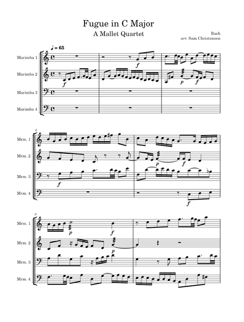 Prelude and Fugue in C major, BWV 846 – Johann Sebastian Bach