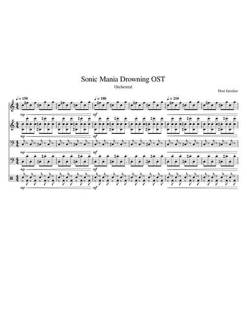 Sonic Mania Drowning OST Orchestral