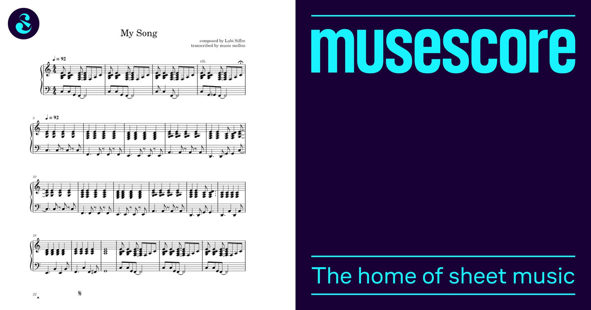 My Song – Labi Siffre Sheet music for Piano (Solo) Easy | Musescore.com