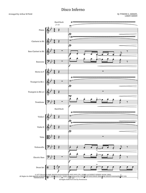 Disco Inferno (Arr. Arthur M Field) - The Trammps (Orchestra)