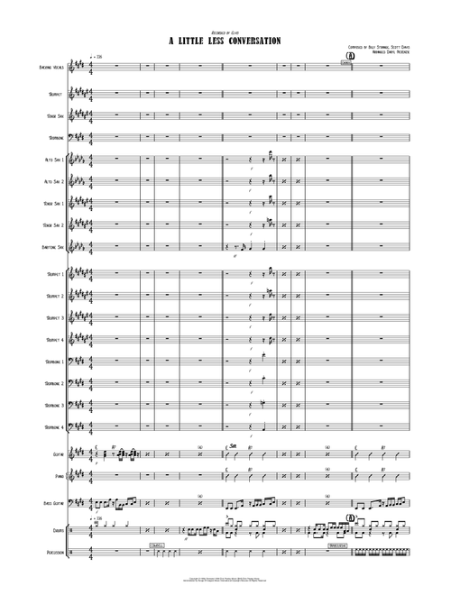 A Little Less Conversation (Arr. Daryl McKenzie) - Elvis Presley Vs. Jxl (Large Ensemble)