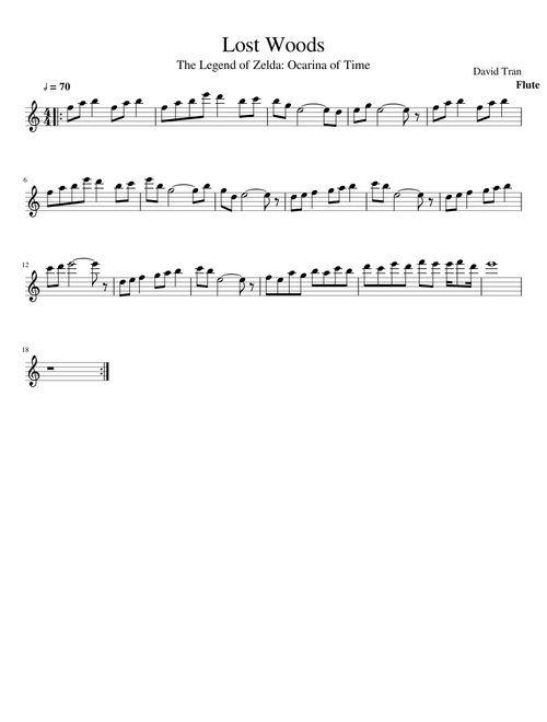 Lost Woods LoZ:OoT (Flute SOLO)