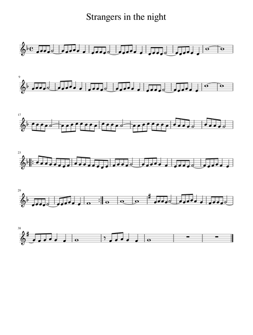 Strangers In The Night - Violin
