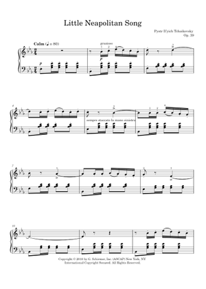 Neapolitan Song Sheet Music for Piano (Solo) easy | MuseScore.com