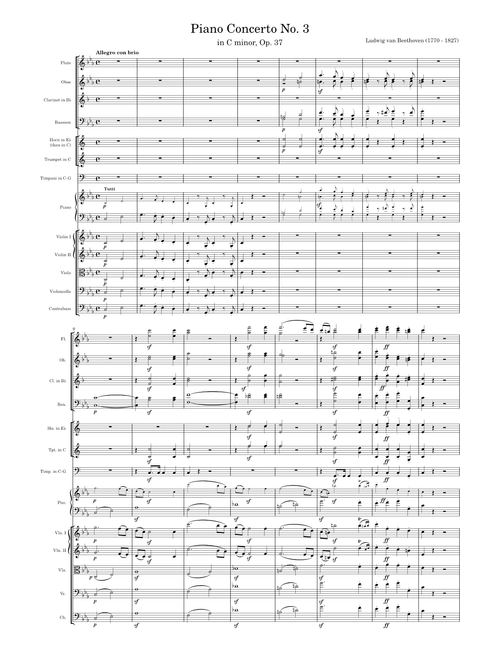 Beethoven - Piano Concerto No. 3 in C minor, Op. 37 - 1. Allegro con brio