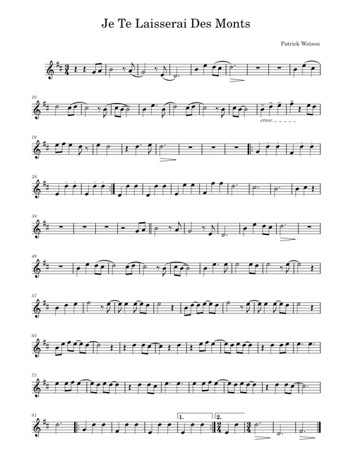 Je Te Laisserai Des Mots - Patrick Watson