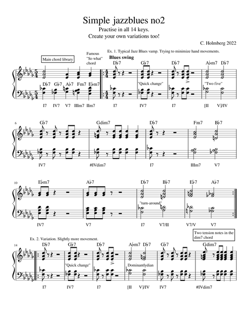 Simple jazzblues no2