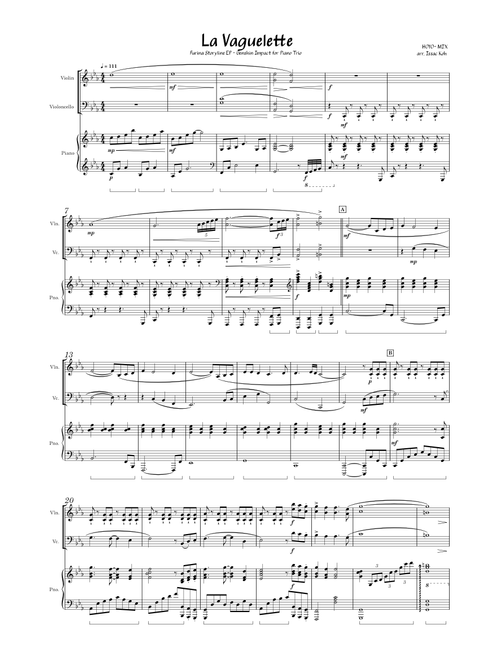 La Vaguelette - Genshin Impact (Furina Story EP - Piano Trio)