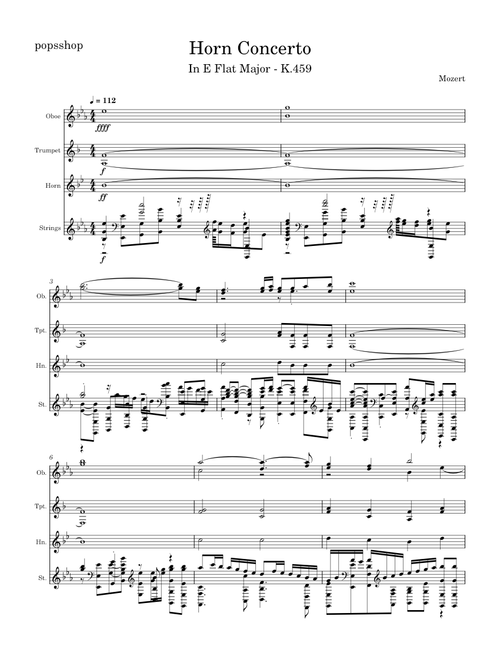Horn Concerto in E-flat major, K.447 – Wolfgang Amadeus Mozart