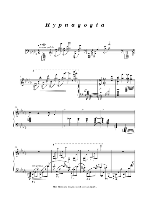 Fragments of a dream – Monuumax | 1. Hypnagogia