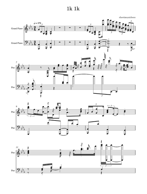 Sheet music boss – Sheet Music Boss 1k subscribers 1k notes