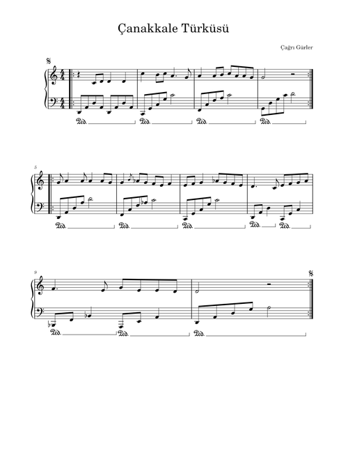 Çanakkale Türküsü – Turkey Folk Song
