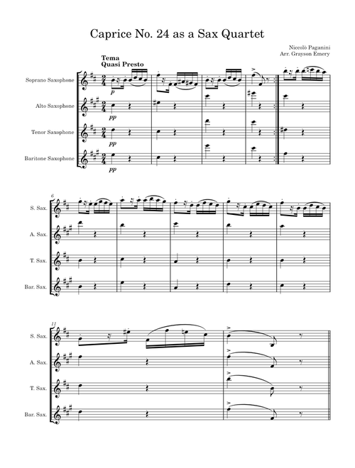 Caprice No. 24 – Niccolò Paganini