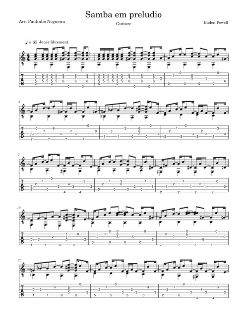 Samba em preludio