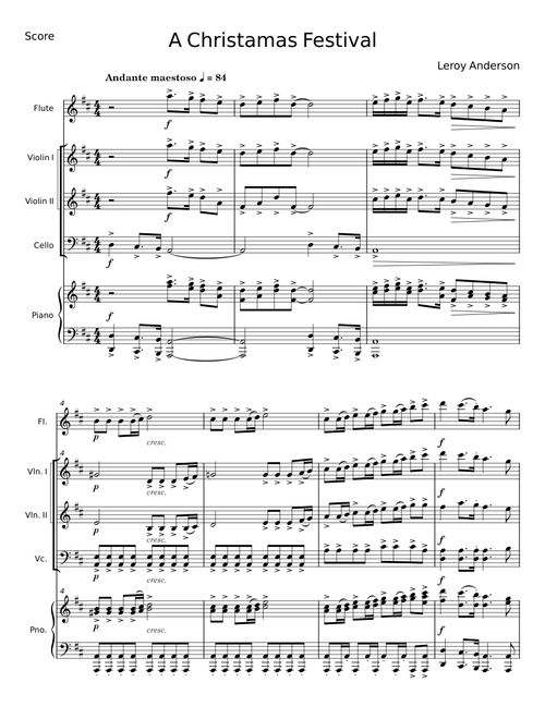 A Christamas Festival - Leroy Anderson