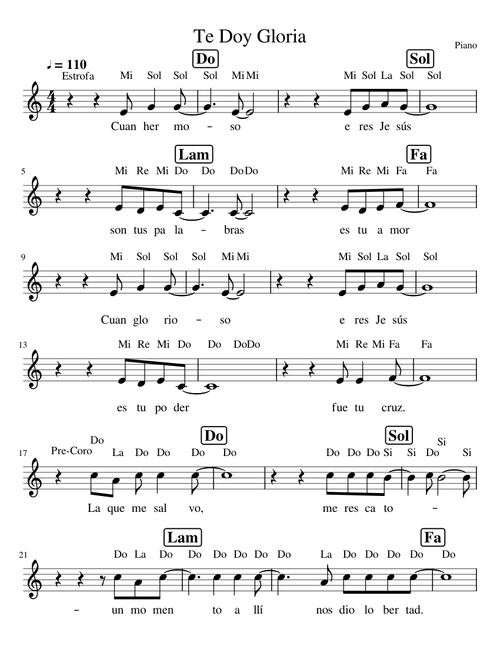 Te doy gloria - E&V