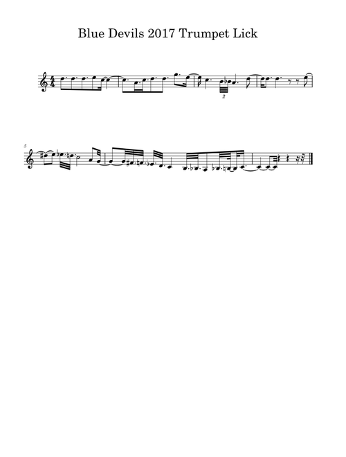 Blue Devils 2017 Trumpet Lick