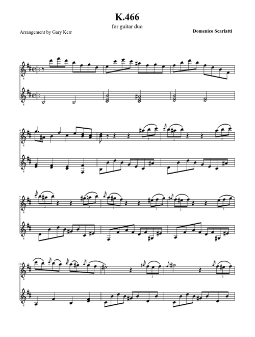 K.466 [Bm], Domenico Scarlatti
