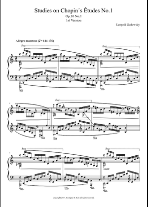L. Godowsky - study no.1 Sheet Music for Piano (Solo) | MuseScore.com