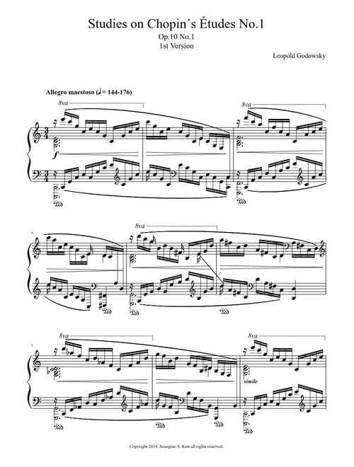 Studies on Chopin´s Études No.1
