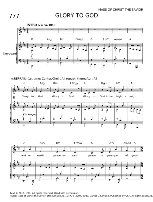 To god be the glory - Misc Praise Songs