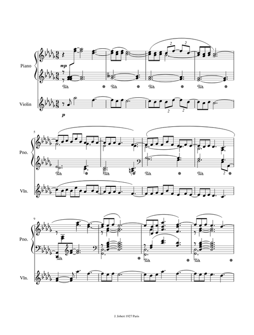 Claude Debussy: Clair de Lune (piano+violin)
