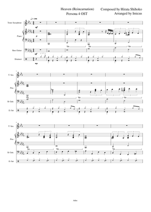 楽譜 Persona4―ペルソナ4― Persona 4 - Heaven Sheet Music for Piano (Solo) | MuseScore.com