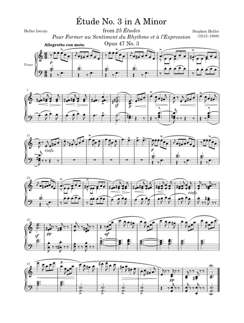 ETUDES Level 3 sheet music by novoseloffiva | Play, print, and