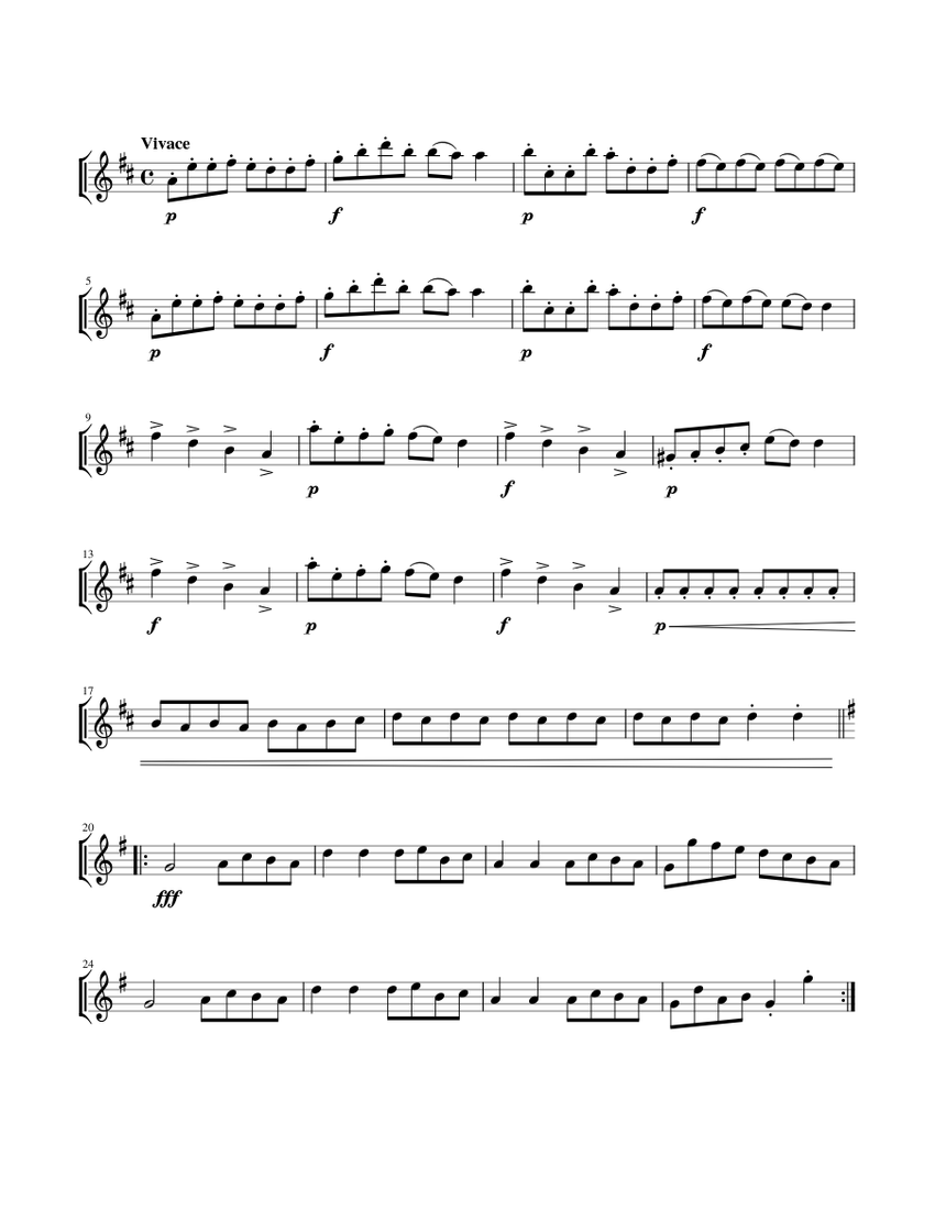 Can Can Sheet Music For Recorder Solo Musescore