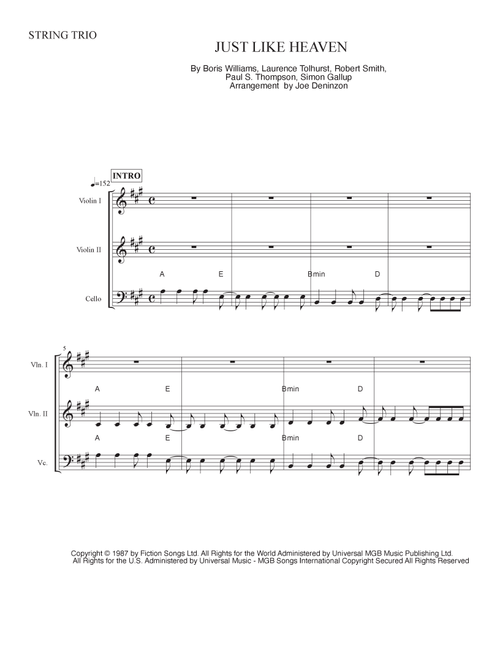 Just Like Heaven (Arr. Joe Deninzon) - The Cure (String Ensemble)