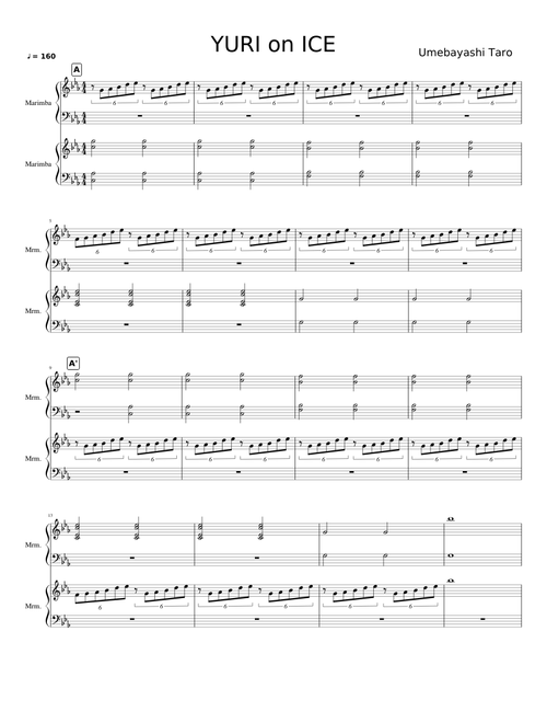 YURI on ICE [marimba duet]