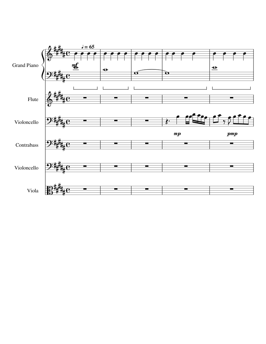 Changes - XXXTENTACION (updated) Sheet Music for Piano, Flute