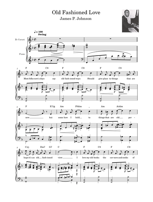 Old Fashioned Love – James P Johnson (1923)