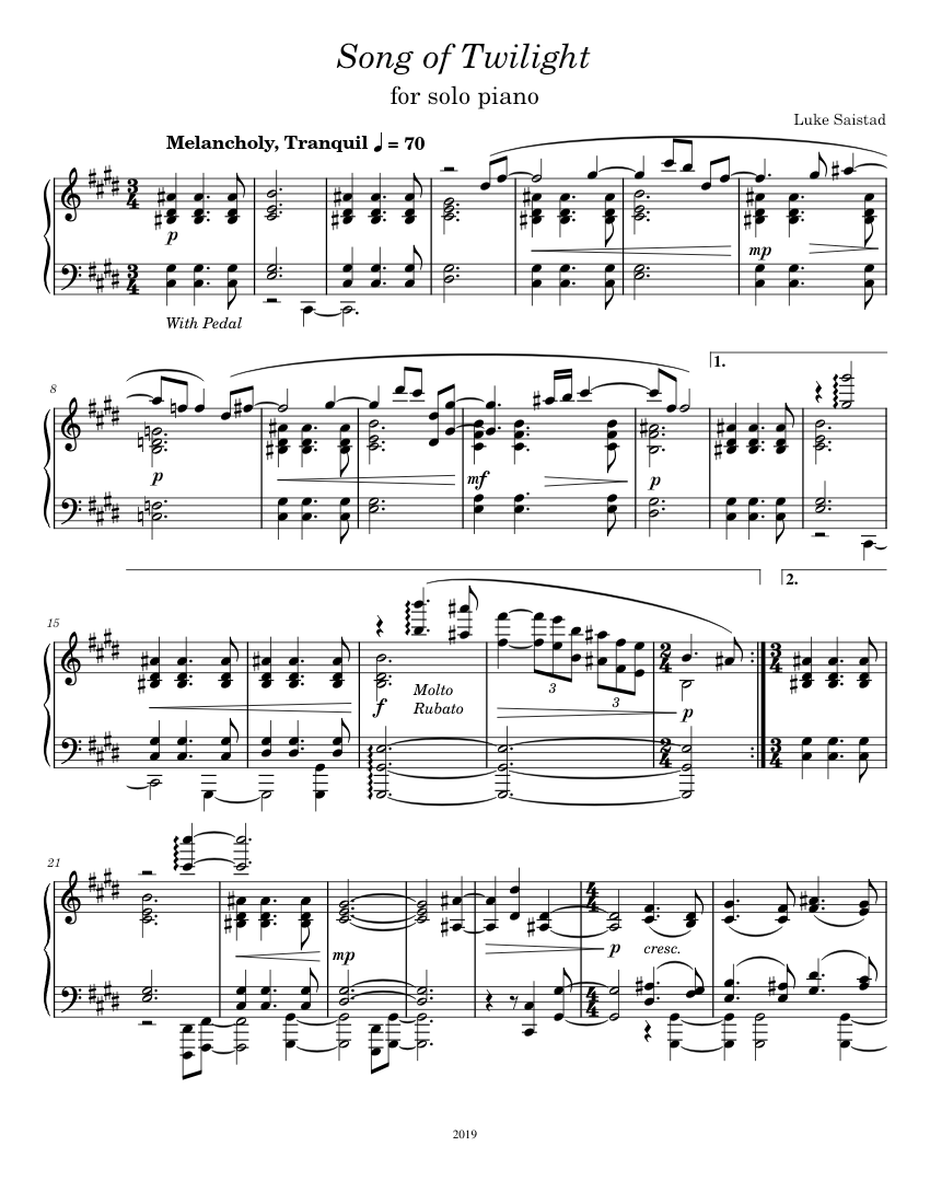 TWILIGHT—THE SCORE (PIANO SOLO) Twilight - The Score: Easy Piano Solo: Burwell, Carter
